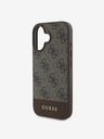 Guess Guess PU 4G Stripe Schutzhülle für iPhone 16 Braun