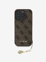 Guess Guess 4G Charm Back Cover für iPhone 16 Pro Ton in Ton Braun