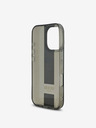 Guess Guess IML Middle 4G Stripe Back Cover für iPhone 16 Pro Max Schwarz