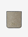 Guess Guess PC/TPU Glitter Flakes Metall Logo Rückseitenschutz für Samsung Galaxy Z Flip 6 Gold
