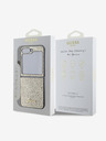 Guess Guess PC/TPU Glitter Flakes Metall Logo Rückseitenschutz für Samsung Galaxy Z Flip 6 Gold