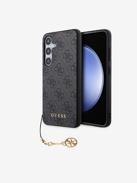 Guess Guess 4G Charm Schutzhülle für Samsung Galaxy S24 Grau