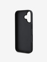 Guess Guess PU 4G Metall-Logo-Rückseite für iPhone 16 Plus Grau