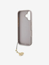 Guess Guess 4G Charm Back Cover für iPhone 16 Ton in Ton Pink