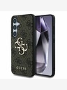 Guess Guess PU 4G Metall-Logo Rückseitenschutz für Samsung Galaxy S25+ Braun