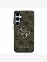 Guess Guess PU 4G Metall-Logo Rückseitenschutz für Samsung Galaxy S25+ Braun