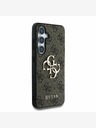 Guess Guess PU 4G Metall-Logo Rückseitenschutz für Samsung Galaxy S25+ Braun