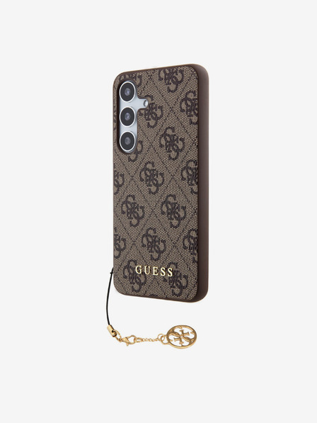 Guess Guess 4G Charm Schutzhülle für Samsung Galaxy S24 Braun