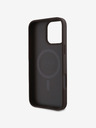 Guess Guess PU 4G Small Metal Logo MagSafe Schutzhülle für iPhone 16 Pro Max Braun
