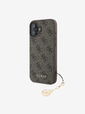 Guess Guess 4G Charm Back Cover für iPhone 16 Plus Ton in Ton Braun