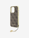 Guess Guess 4G Charm Back Cover für iPhone 15 Pro Braun