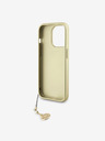 Guess Guess 4G Charm Back Cover für iPhone 15 Pro Braun
