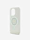 Guess Guess IML Strass Ring MagSafe Schutzhülle für iPhone 16 Pro Weiß