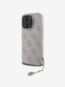 Guess Guess 4G Charm Back Cover für iPhone 16 Pro Max Ton in Ton Pink