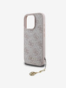 Guess Guess 4G Charm Back Cover für iPhone 16 Pro Max Ton in Ton Pink