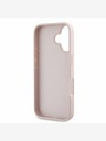 Guess Guess PU genarbtes 4G Metall-Logo Backcover für iPhone 16 Pink