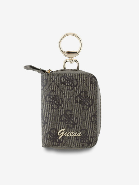 Guess Guess PU 4G Script Logo Schlüsselanhänger Braun