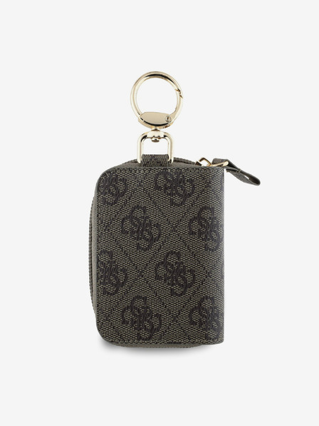 Guess Guess PU 4G Script Logo Schlüsselanhänger Braun