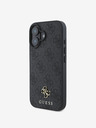 Guess Guess PU 4G Small Metal Logo MagSafe Schutzhülle für iPhone 16 Grau