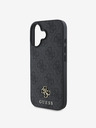 Guess Guess PU 4G Small Metal Logo MagSafe Schutzhülle für iPhone 16 Grau