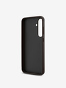 Guess Guess PU 4G Metall-Logo Rückseitenschutz für Samsung Galaxy S24 FE Braun
