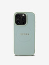 Guess Guess PU Grained Classic Logo MagSafe Back Cover für iPhone 16 Pro Grün