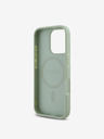 Guess Guess PU Grained Classic Logo MagSafe Back Cover für iPhone 16 Pro Grün