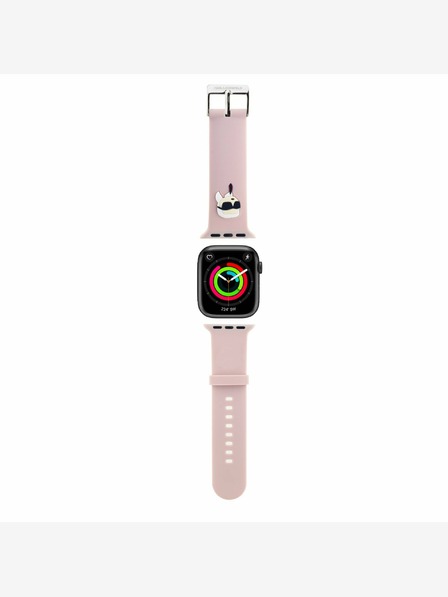 Karl Lagerfeld Karl Lagerfeld Karl Head NFT-Armband für Apple Watch 38/40/41 Rosa