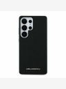 Karl Lagerfeld Karl Lagerfeld PU Saffiano Metall-Logo und Rahmen Backcover für Samsung Galaxy S25 Ultra Schwarz
