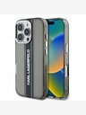 Karl Lagerfeld Karl Lagerfeld IML Stripe Logo Back Cover für iPhone 16 Pro Max Schwarz