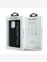 Karl Lagerfeld Karl Lagerfeld 3D-Gummi-Glitzer-Logo-Rückseite für iPhone 13 Pro Schwarz