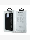 Karl Lagerfeld Karl Lagerfeld 3D Rubber Glitter Logo Back Cover für iPhone 16 Pro Max Schwarz