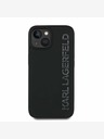 Karl Lagerfeld Karl Lagerfeld 3D-Gummi-Glitzer-Logo-Rückseite für iPhone 14 Schwarz