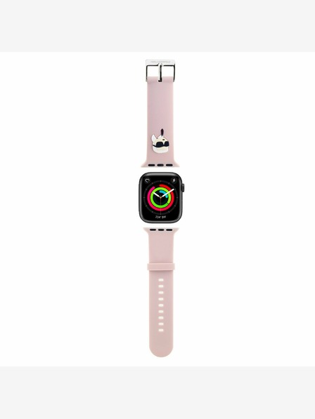Karl Lagerfeld Karl Lagerfeld Karl Head NFT Armband für Apple Watch 42/44/45/46/49 Pink
