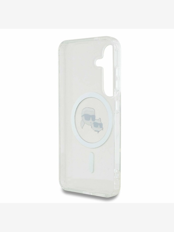Karl Lagerfeld Karl Lagerfeld IML K&CH Heads MagSafe Back Cover für Samsung Galaxy S25 Transparent