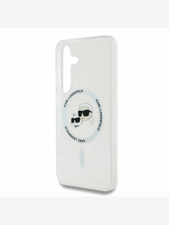 Karl Lagerfeld Karl Lagerfeld IML K&CH Heads MagSafe Back Cover für Samsung Galaxy S25+ Transparent