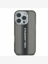 Karl Lagerfeld Karl Lagerfeld IML Stripe Logo Back Cover für iPhone 16 Pro Schwarz