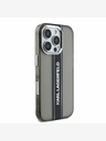 Karl Lagerfeld Karl Lagerfeld IML Stripe Logo Back Cover für iPhone 16 Pro Schwarz