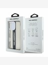 Karl Lagerfeld Karl Lagerfeld IML Stripe Logo Back Cover für iPhone 16 Pro Schwarz
