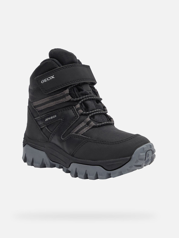 Geox Schwarze Jungen Stiefeletten Geox Himalaya B Abx
