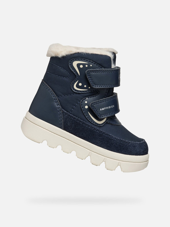 Geox Dunkelblauer Mädchen-Winterschuh Geox Willaboo B A