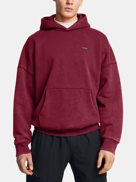 Under Armour Herren Under Armour UA Icon HWT Flc Wash OS Kapuze-ROT