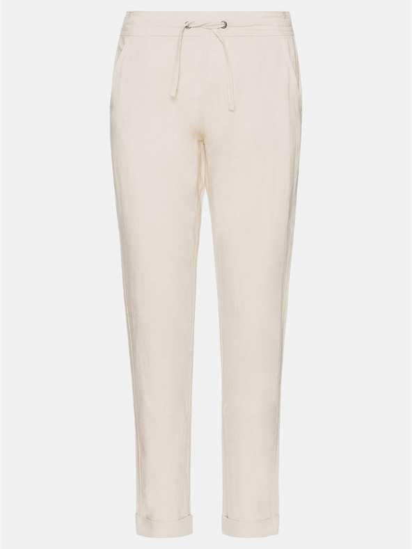 Sam 73 Cremefarbene Damen-Leinenhose SAM 73