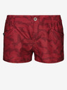 Sam 73 Rote gemusterte Shorts für Frauen SAM 73