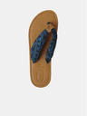 Sam 73 Blaue gemusterte Damen-Flip-Flops SAM 73