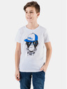 Sam 73 Weißes bedrucktes T-Shirt für Jungen SAM 73