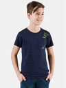 Sam 73 Dunkelblaues Jungen-T-Shirt mit Tasche SAM 73