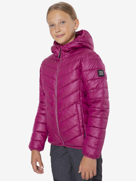 Sam 73 Dunkelrosa Mädchen-Steppwinterjacke mit Kapuze SAM 73 Hermione