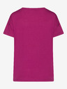 Sam 73 Dunkelrosa Damen-T-Shirt mit SAM 73 Aufdruck