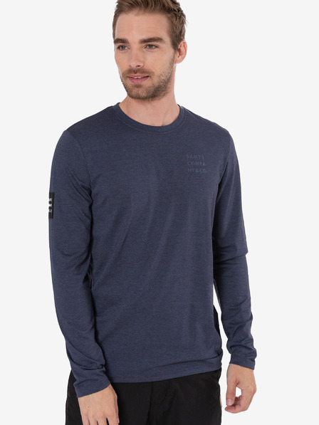 Sam 73 Dunkelblau gestreiftes Herren-T-Shirt SAM 73